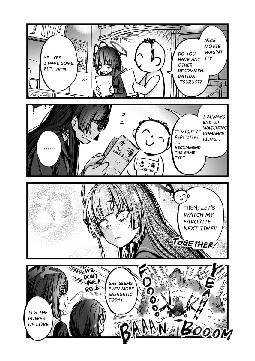 sensei, doodle sensei, hasumi, peroro, tsurugi, and 1 more (blue archive) drawn by matoba_ryou