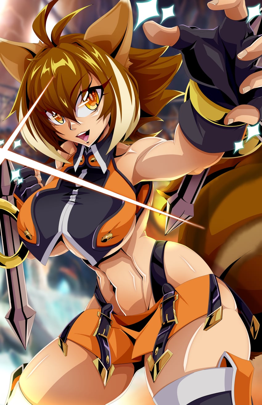 makoto nanaya (blazblue) drawn by andoryuanzuru