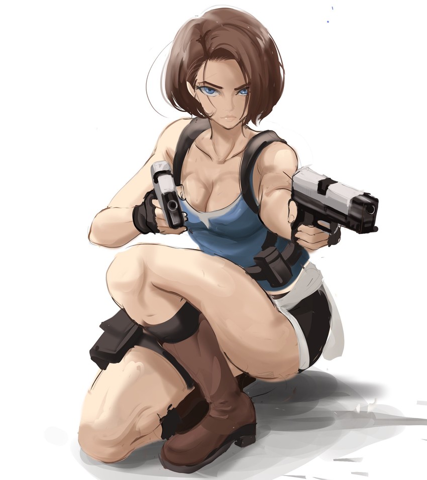 jill valentine (resident evil and 2 more) drawn by rakeemspoon
