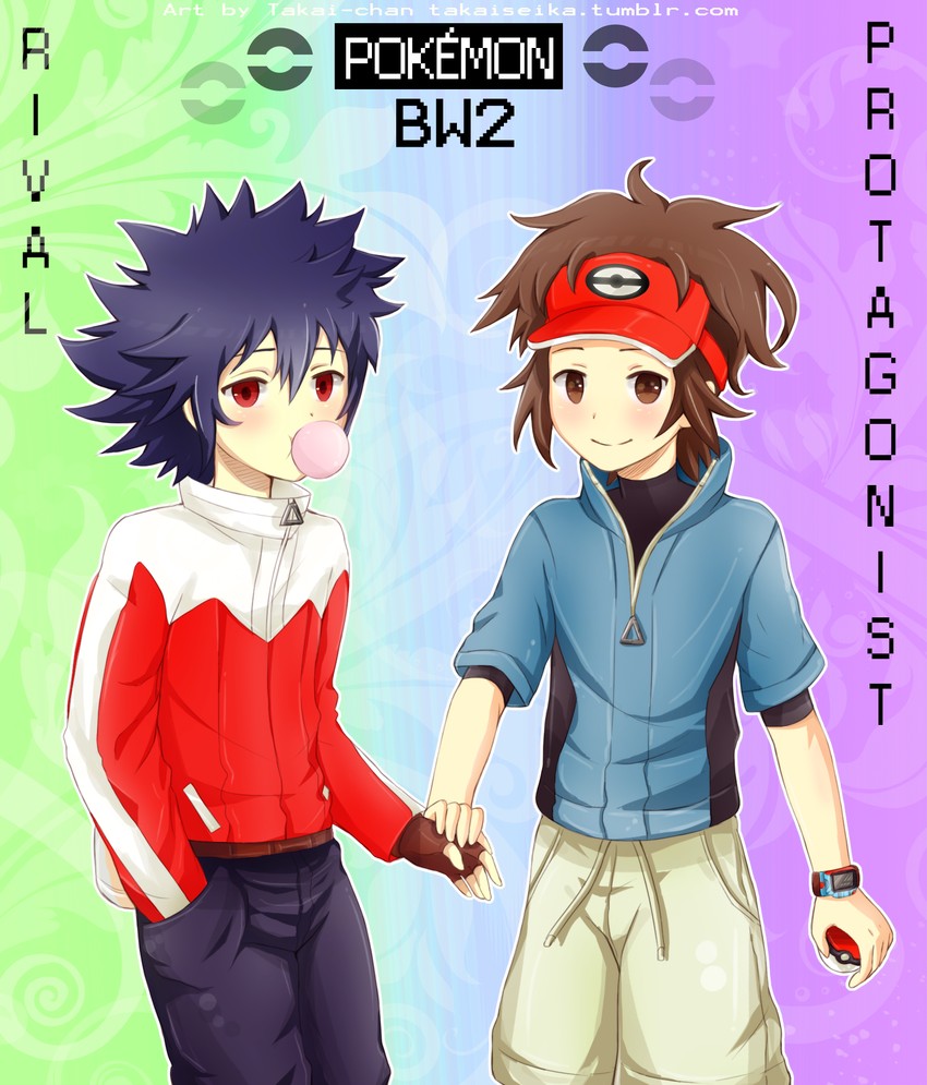 nate and hugh (pokemon and 1 more) drawn by takai_seika
