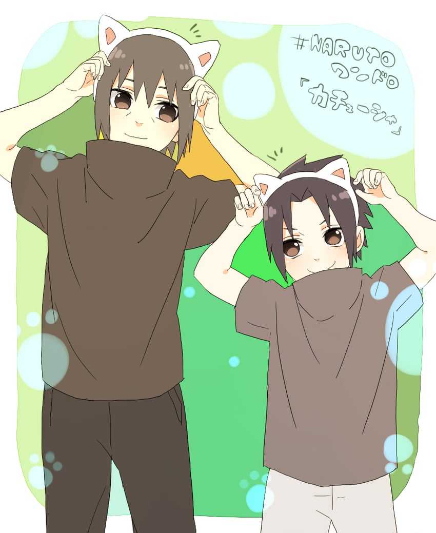 uchiha sasuke and uchiha itachi (naruto) drawn by tarou_(0514251997)