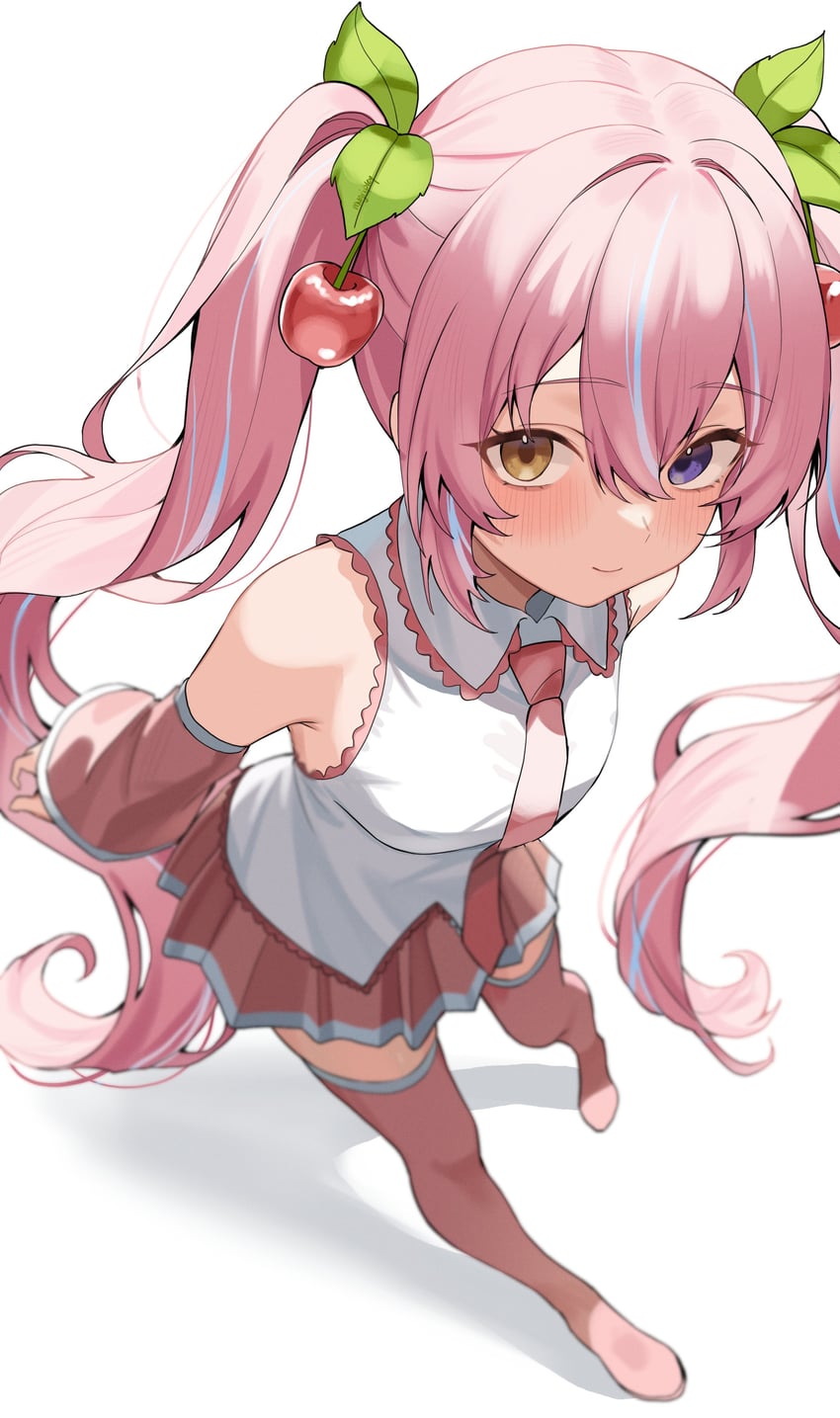 hatsune miku, sakura miku, and tenshi hazuki (vocaloid and 1 more) drawn by mugripley