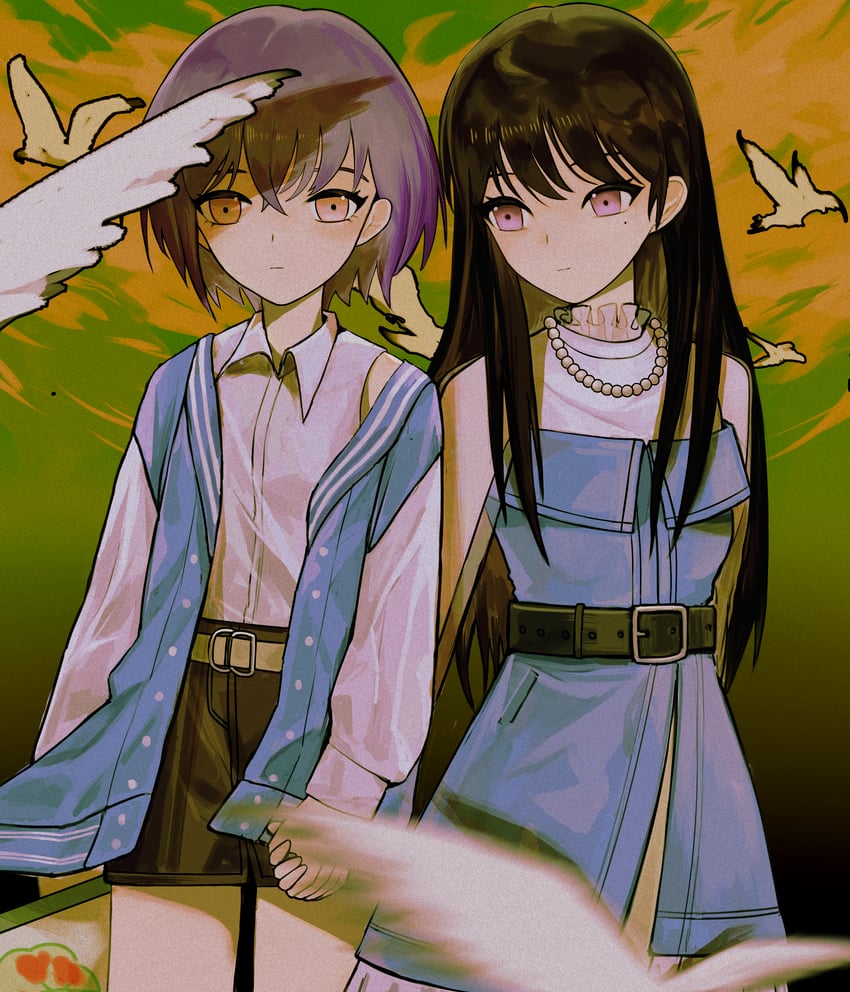 shiina taki and takamatsu tomori (bang dream! and 1 more) drawn by anli_(jwcpp4sum0mgk5r)