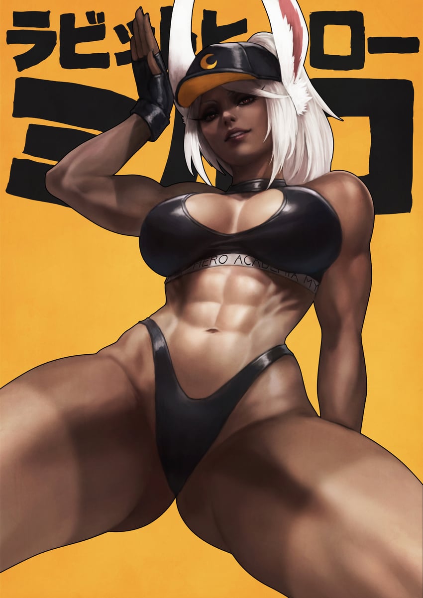 mirko (boku no hero academia) drawn by monori_rogue