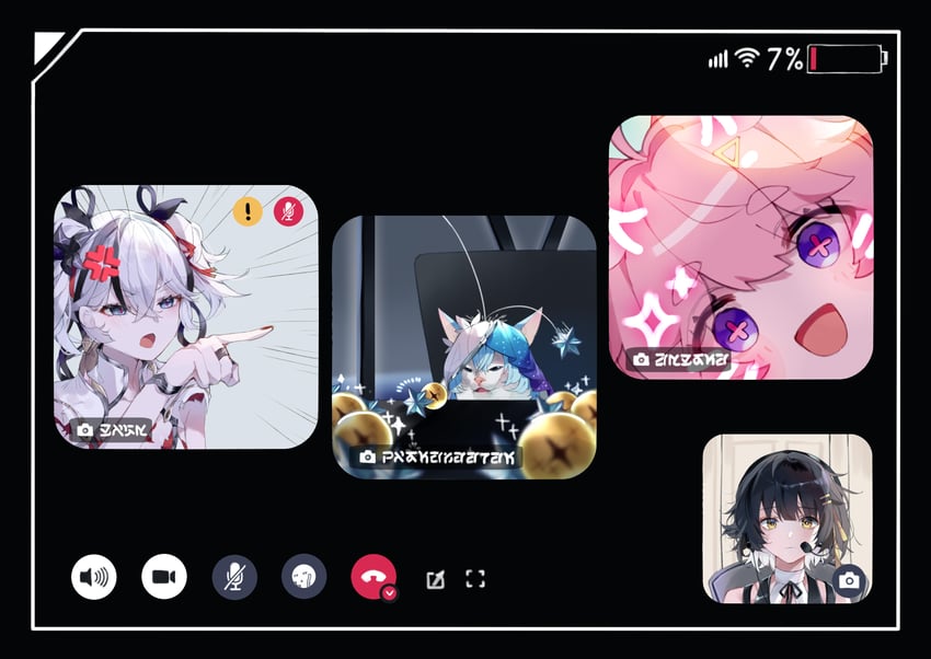 rover, female rover, camellya, shorekeeper, and encore (wuthering waves and 1 more) drawn by shigureszku