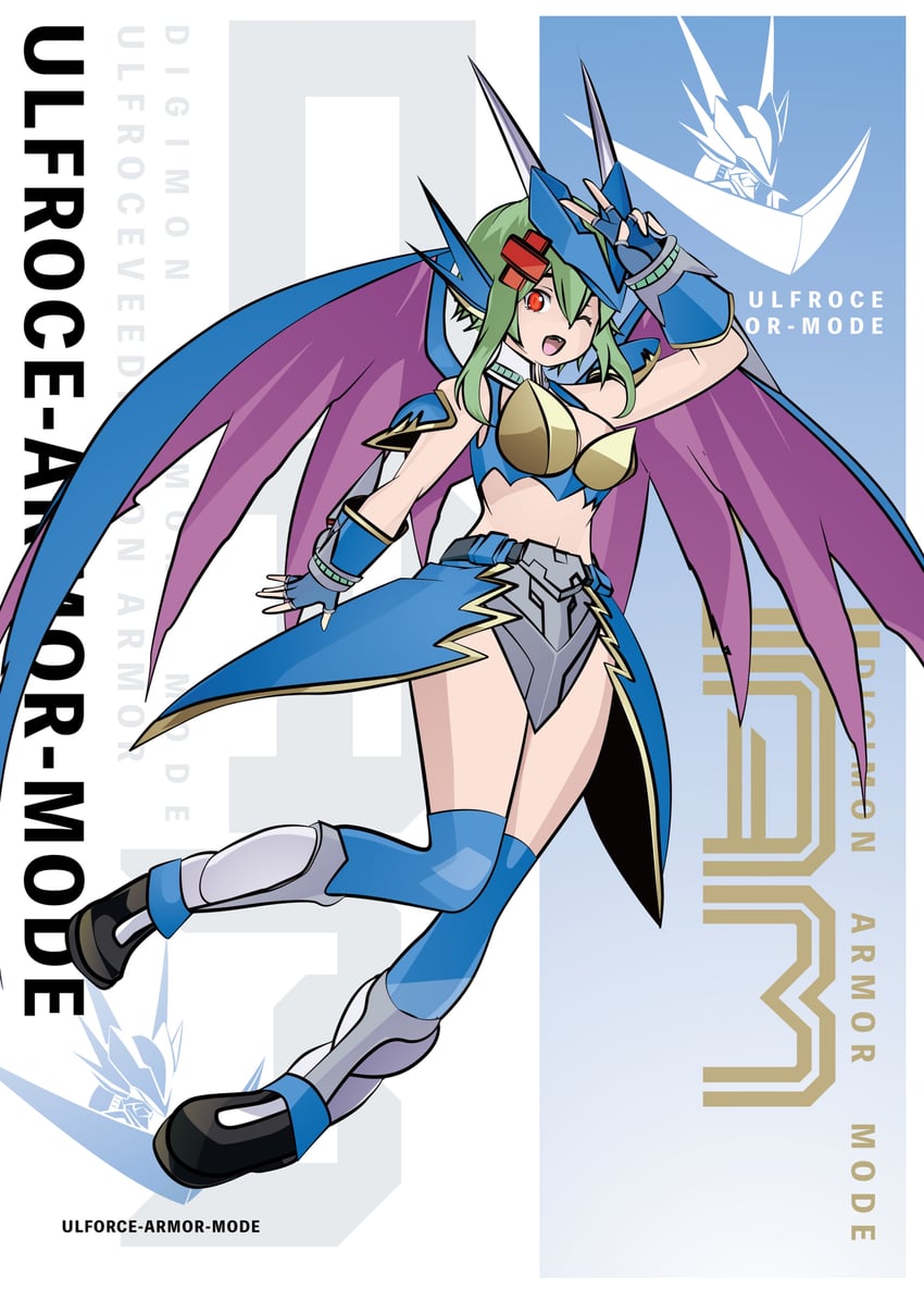 shinomiya rina and ulforcev-dramon (digimon and 2 more) drawn by tai_(cheungsk1213)