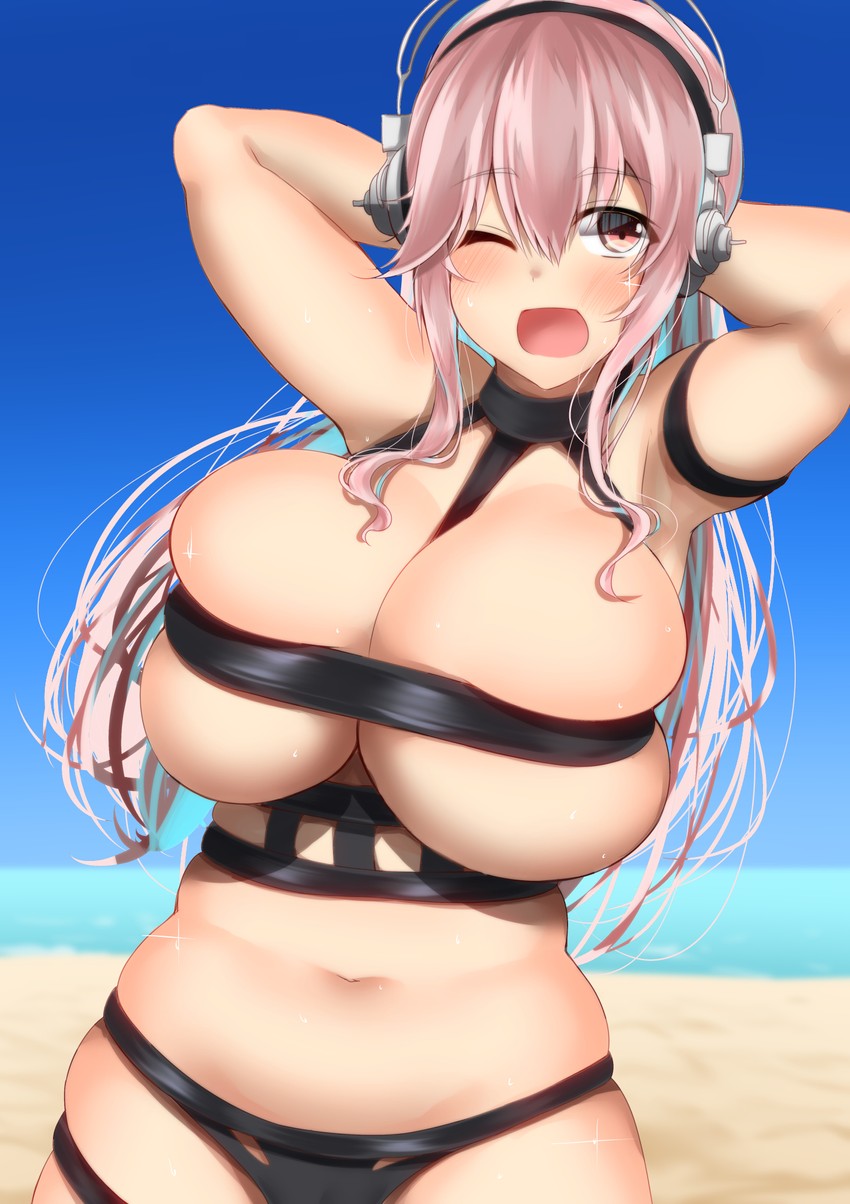 super sonico (nitroplus and 1 more) drawn by kitajima_yuuki