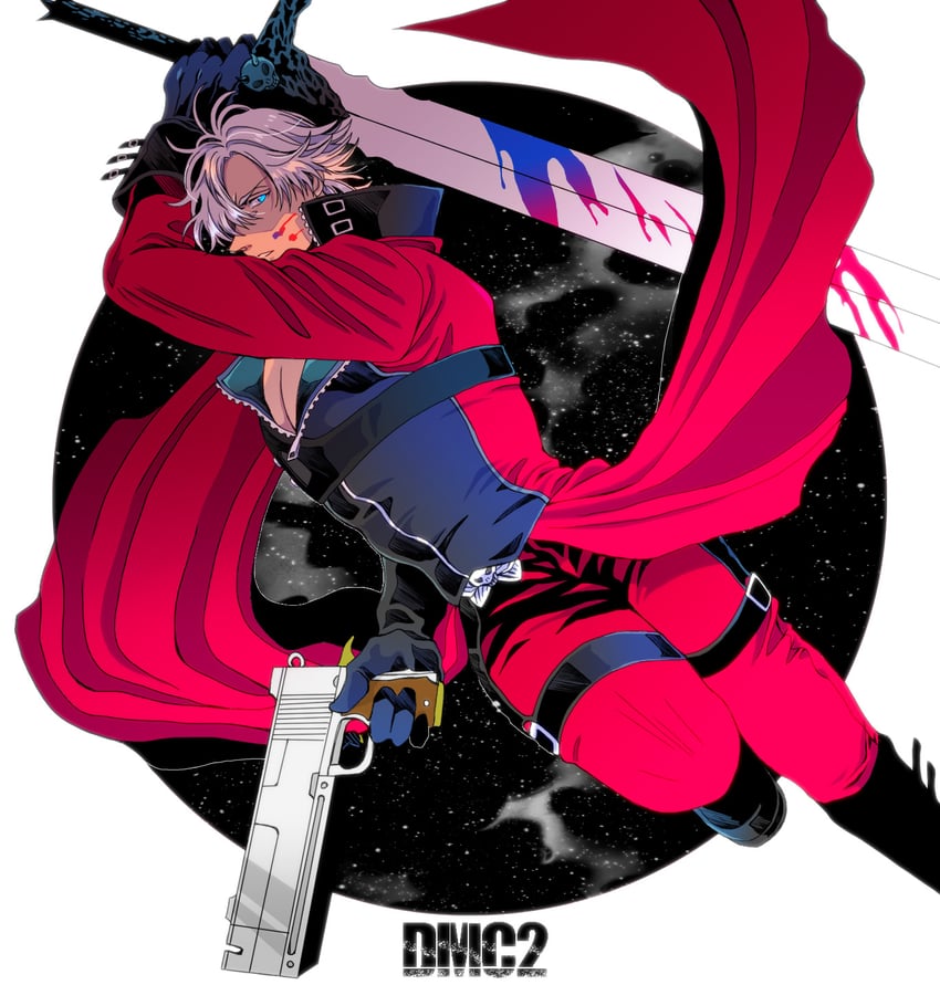 dante (devil may cry and 1 more) drawn by charatei