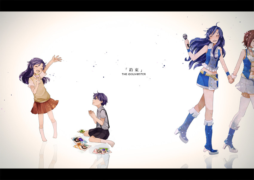 kisaragi chihaya, amami haruka, and kisaragi yuu (idolmaster) drawn by ichinose_(sorario)