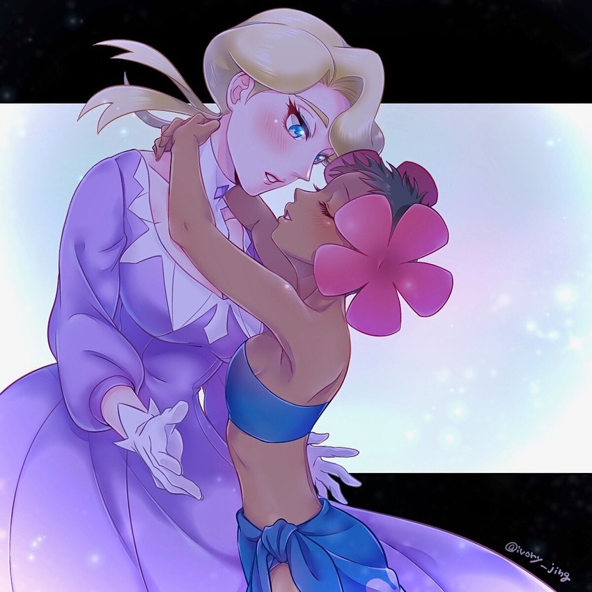 phoebe and glacia (pokemon and 1 more) drawn by ivory_(25680nico)