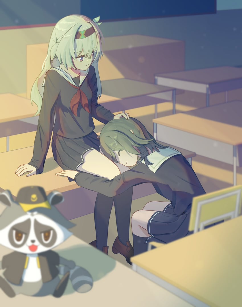 trailblazer, firefly, and stelle (honkai and 1 more) drawn by azurechirp