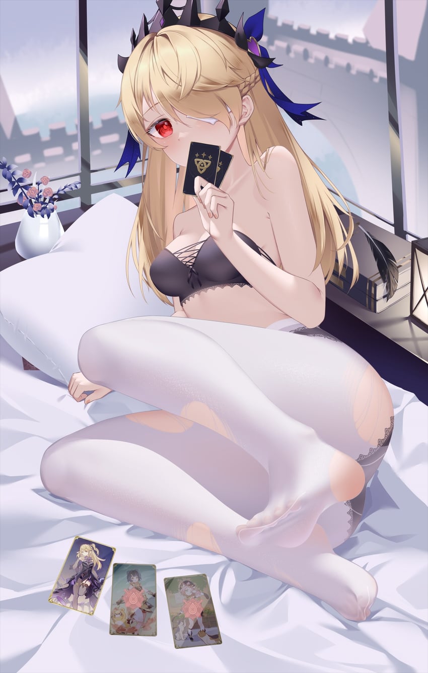 fischl (genshin impact) drawn by bingchuan_xian_yu_huang