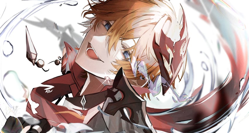 tartaglia (genshin impact) drawn by rtms