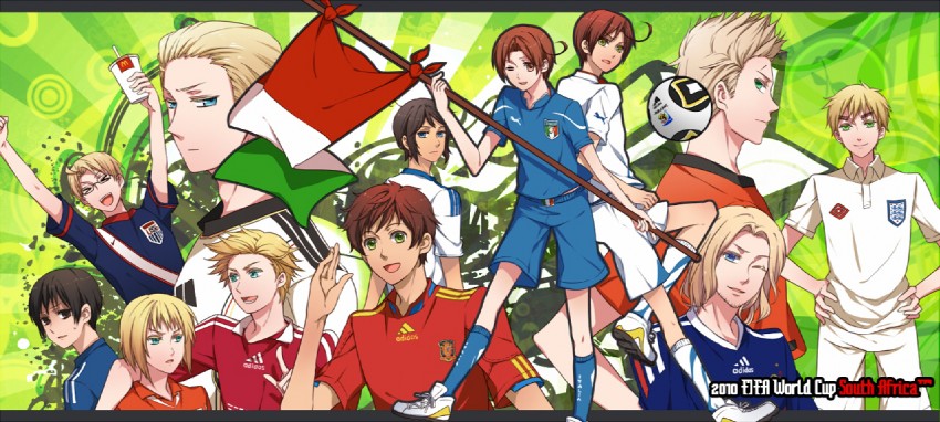 america, united kingdom, japan, france, northern italy, and 7 more (axis powers hetalia and 4 more) drawn by in_kai