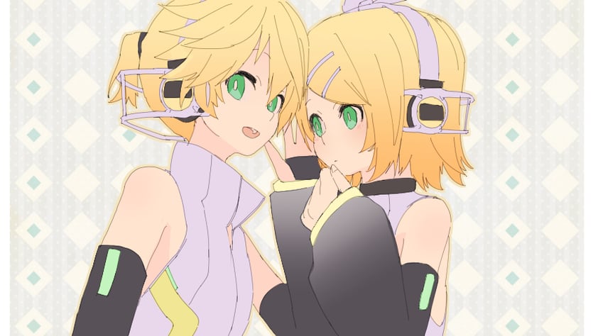kagamine rin and kagamine len (vocaloid) drawn by d_futagosaikyou