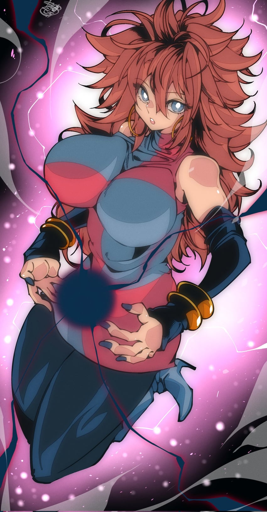 android 21 (dragon ball and 1 more) drawn by kinakomochi_(user_vedc2333)