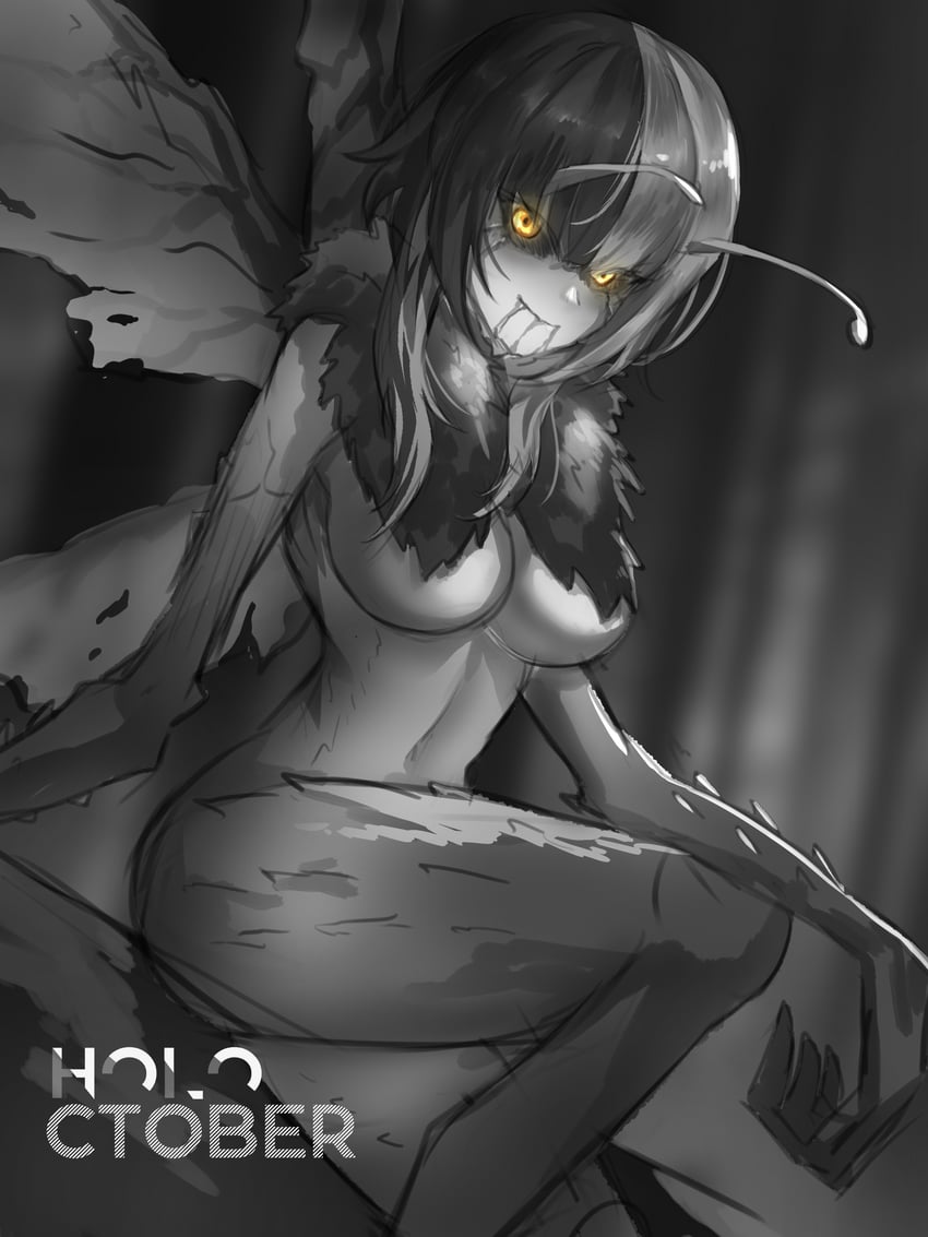 shiori novella (hololive and 1 more) drawn by idfasler
