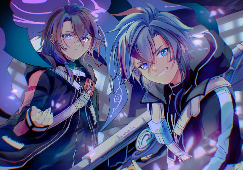 jolda and ixs (eiyuu densetsu and 2 more) drawn by nerujorlet