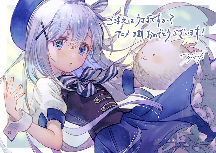 kafuu chino and tippy (gochuumon wa usagi desu ka?) drawn by wadanaka