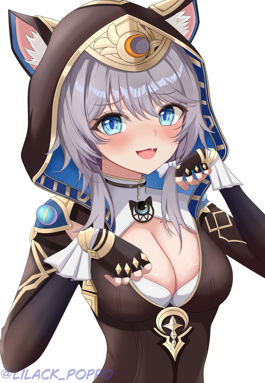 cipher (honkai and 1 more) drawn by lilack_gg