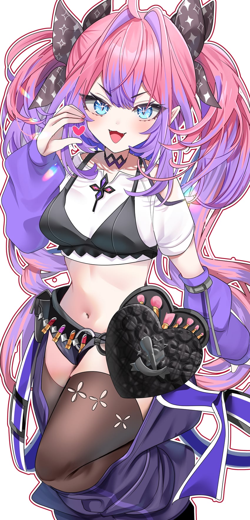 kikirara vivi (hololive and 1 more) drawn by yuzukiyuno_(yunmu_g)