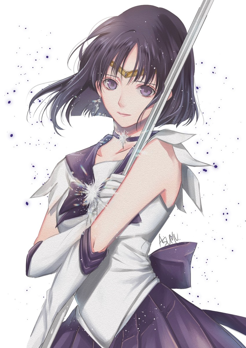 tomoe hotaru and sailor saturn (bishoujo senshi sailor moon) drawn by matsumotoasumu