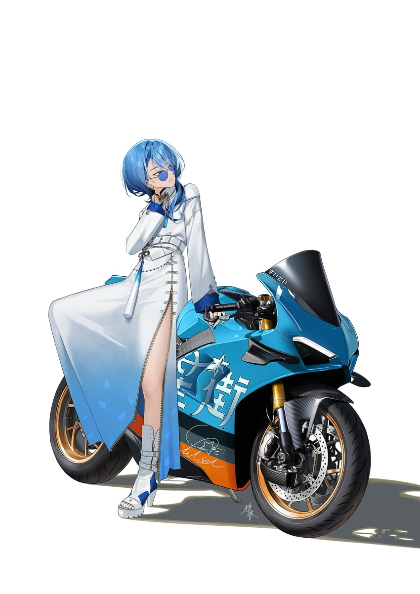 hoshimachi suisei (hololive) drawn by shizuko_hideyoshi