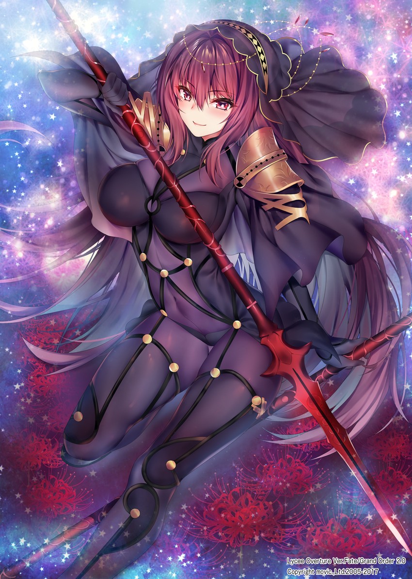 scathach (fate and 1 more) drawn by obiwan
