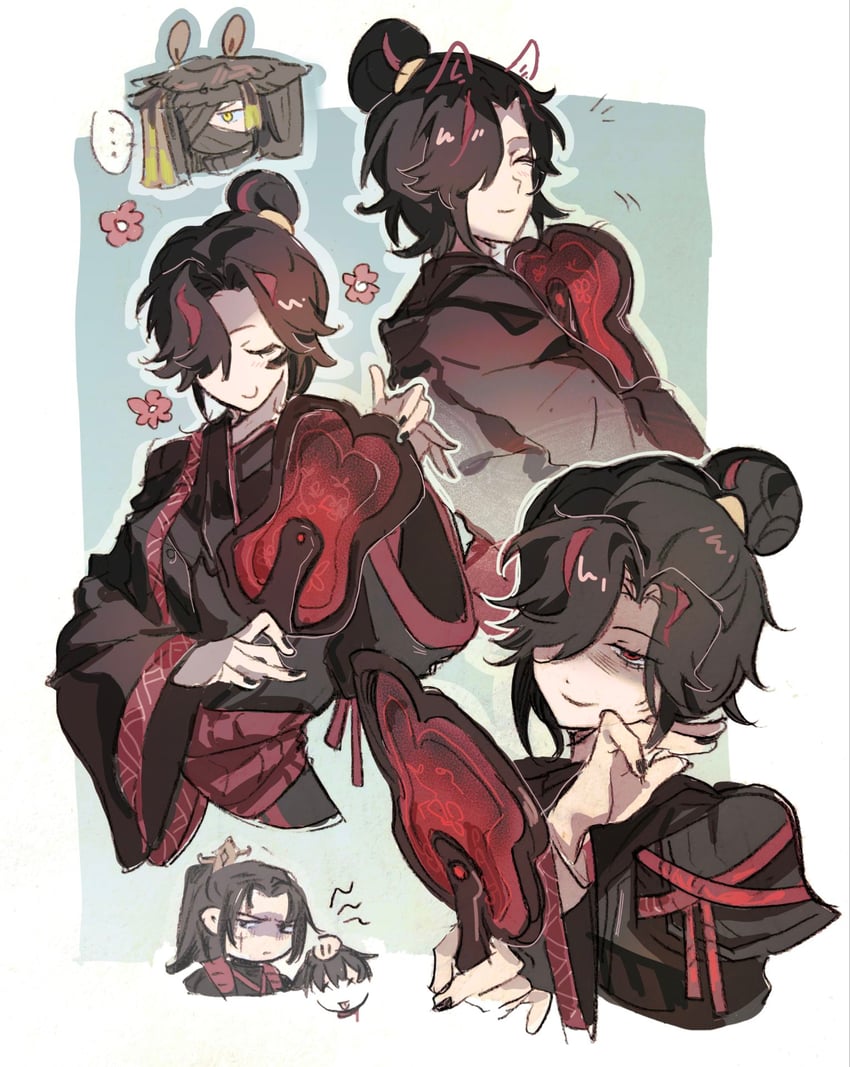 jia qiu, zigong, zilu, and qingtao (project moon and 1 more) drawn by wrong5166