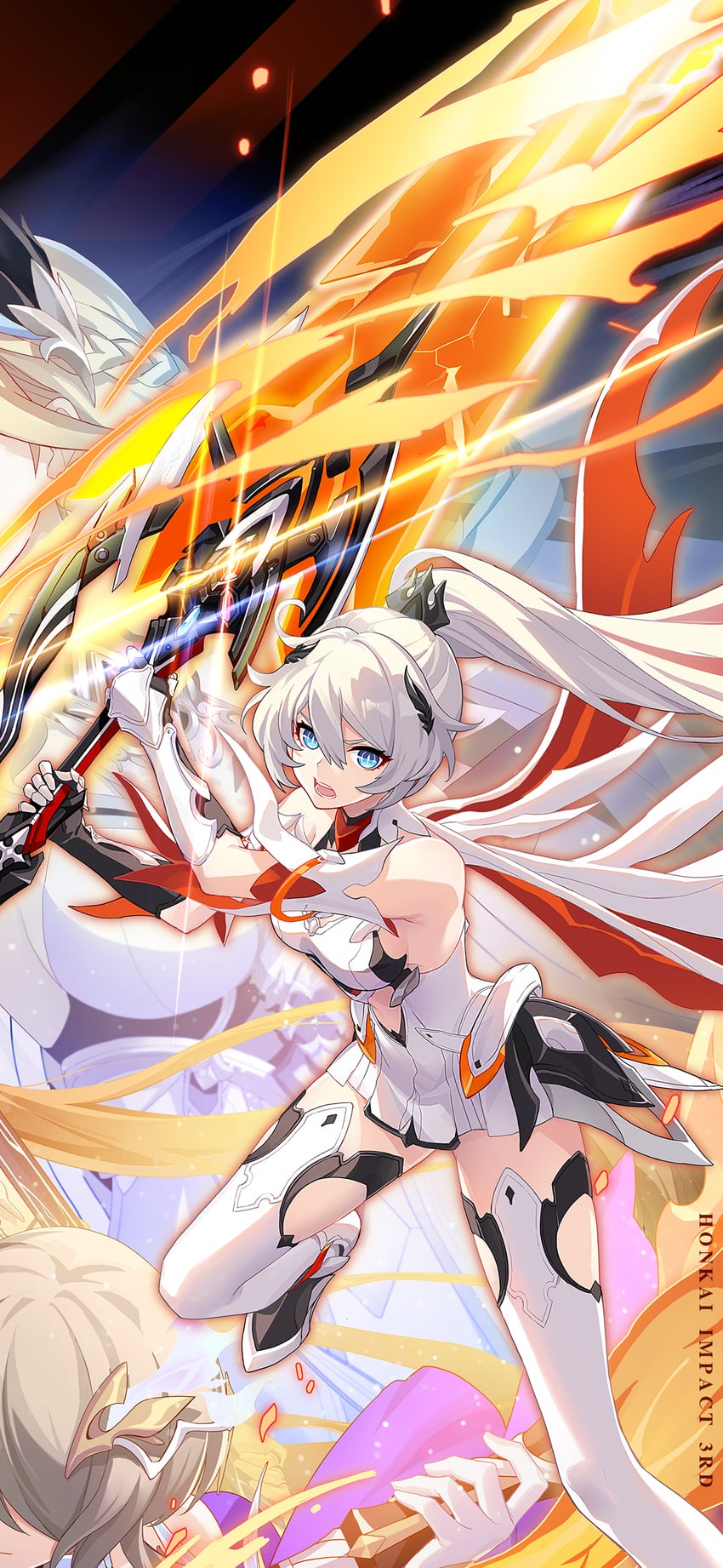 kiana kaslana, rita rossweisse, and durandal (honkai and 1 more)