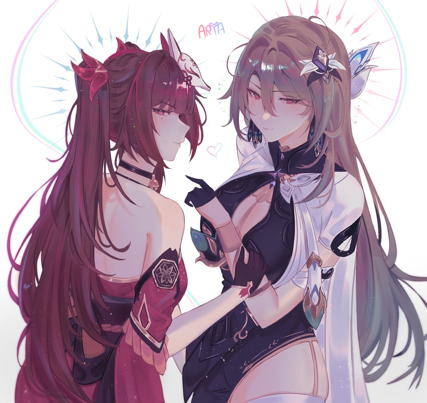 sparkle and vita (honkai and 2 more) drawn by a_r_i_a