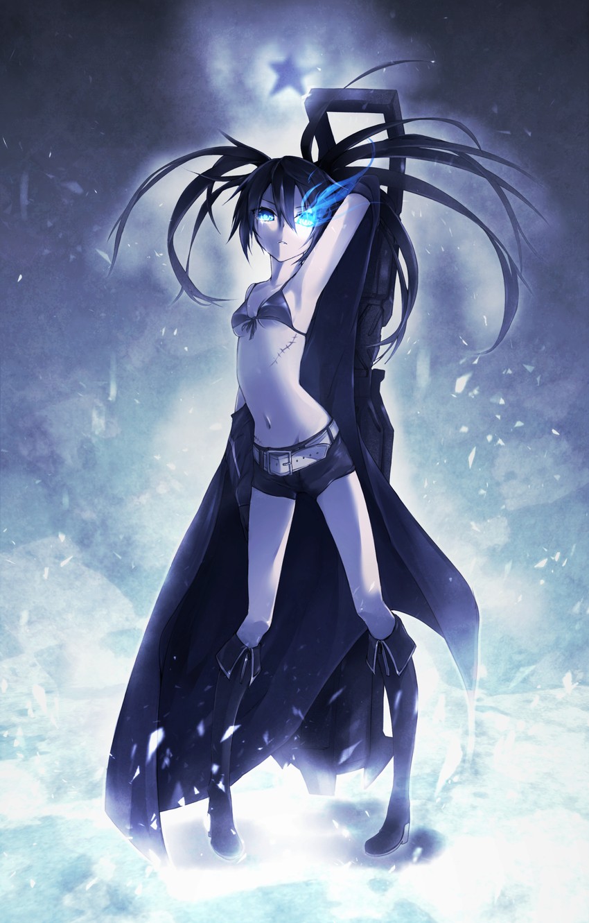 black rock shooter (black rock shooter) drawn by takka_(aegis9294)