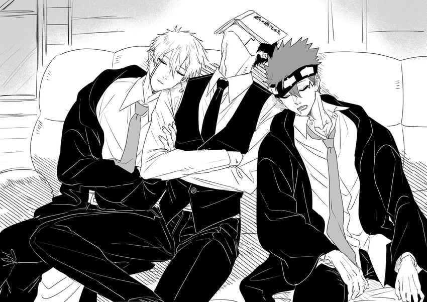 lance crown, daut barret, and orter madl (mashle) drawn by matsurika_0707