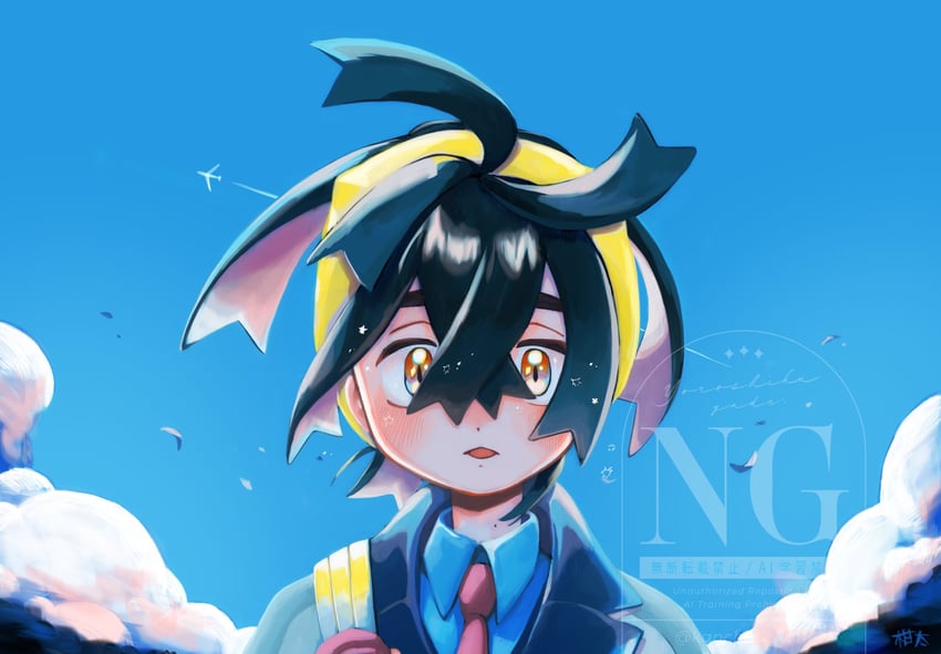 kieran (pokemon and 1 more) drawn by kanchan_kani