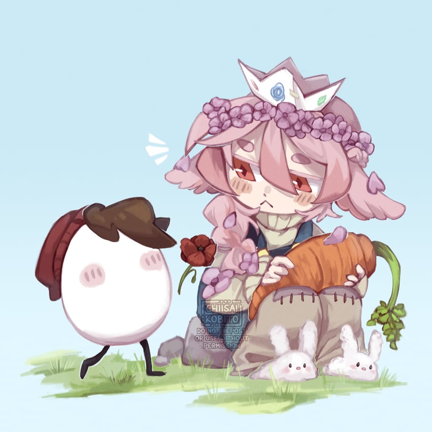 technoblade and tallulah (minecraft youtube and 2 more) drawn by chiisaikobito