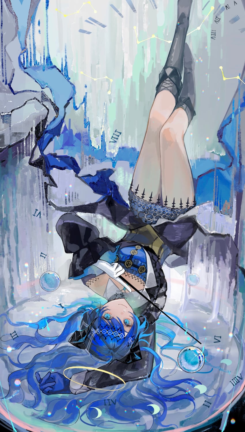 mostima (arknights and 1 more) drawn by yezhi_dun_luobei