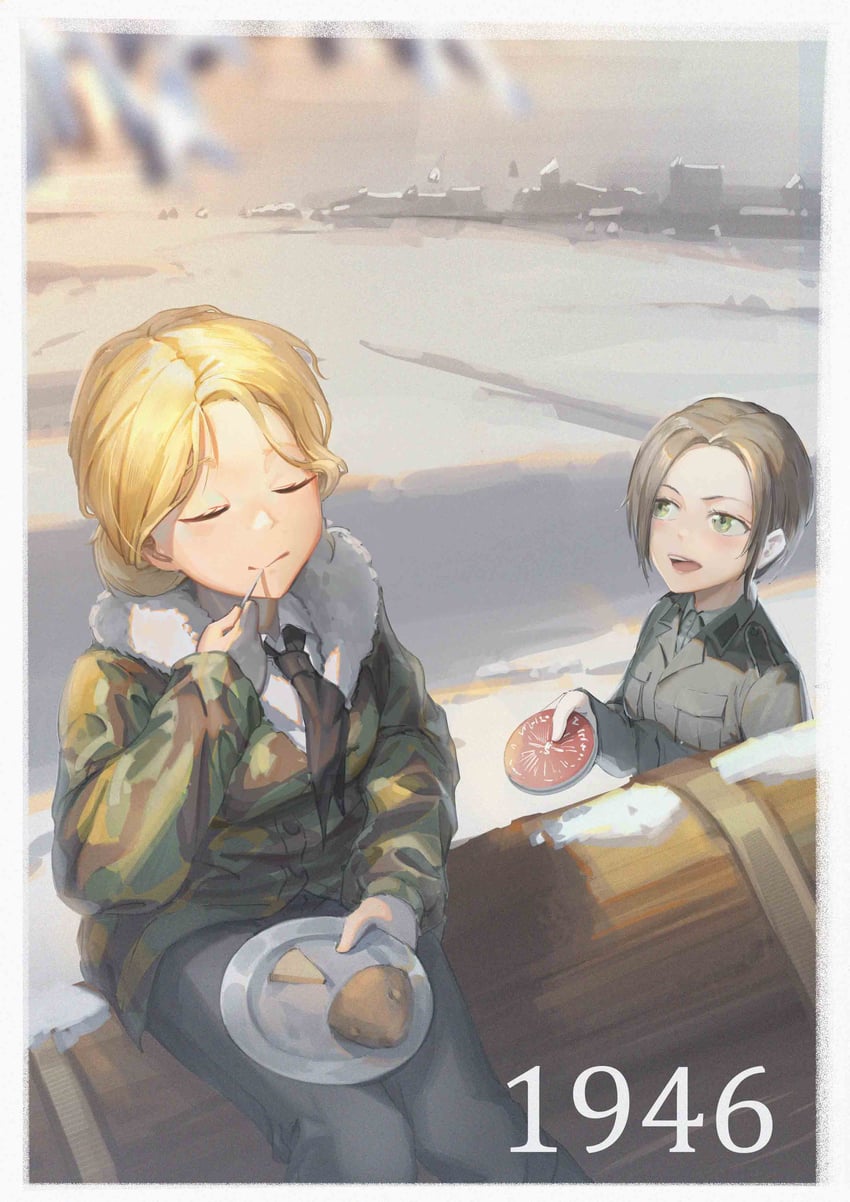 johanna and erika (original) drawn by stalin_(artist)