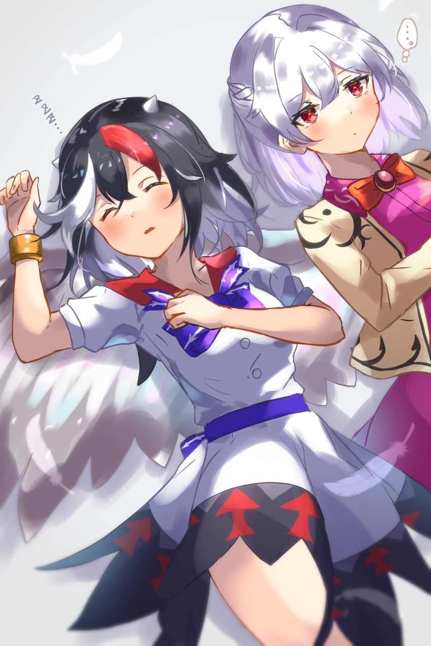 kijin seija and kishin sagume (touhou) drawn by sorusugar0141