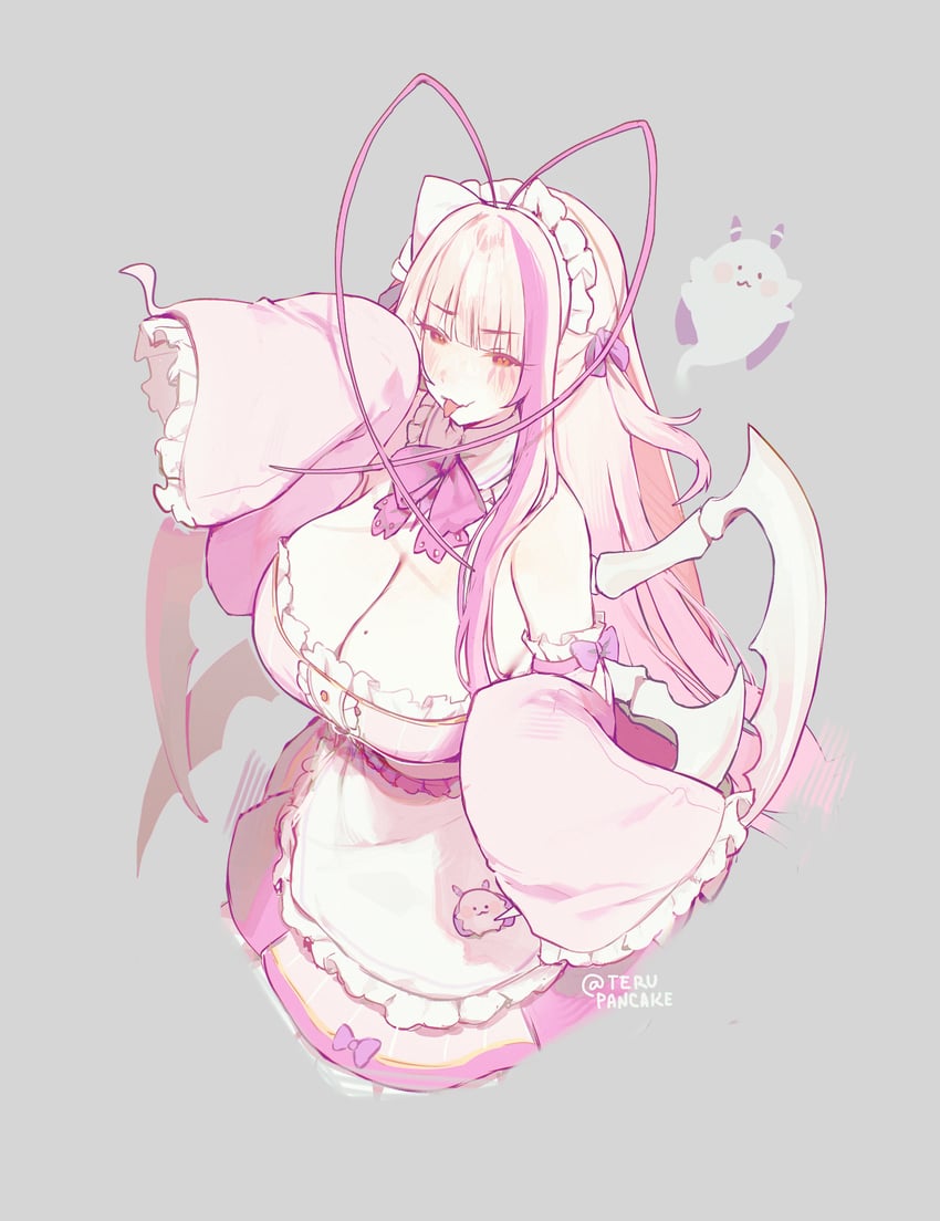 mint fantome, matara kan, and momo (vshojo) drawn by terupancake