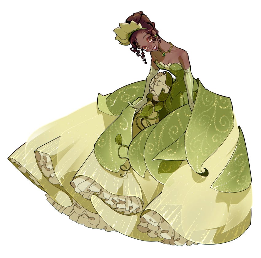 tiana (the princess and the frog) drawn by colette_(lettiebobettie)