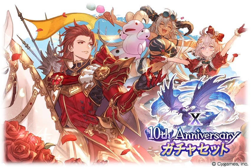 percival, fediel, and yuni (granblue fantasy) drawn by minaba_hideo
