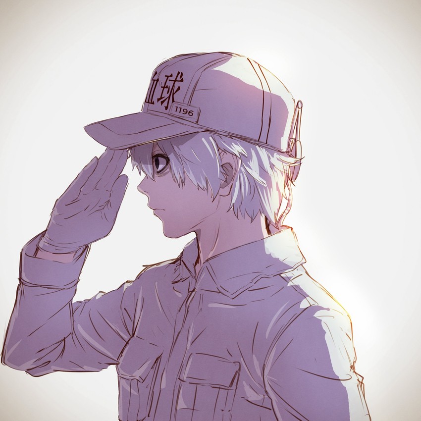 white blood cell and u-1146 (hataraku saibou) drawn by takami_masahiro
