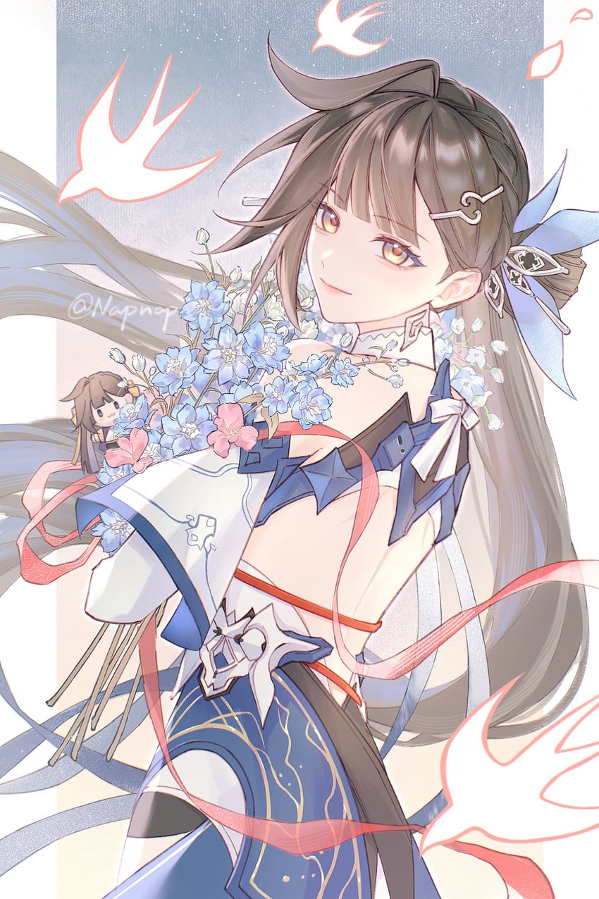 li sushang (honkai and 1 more) drawn by napppptt