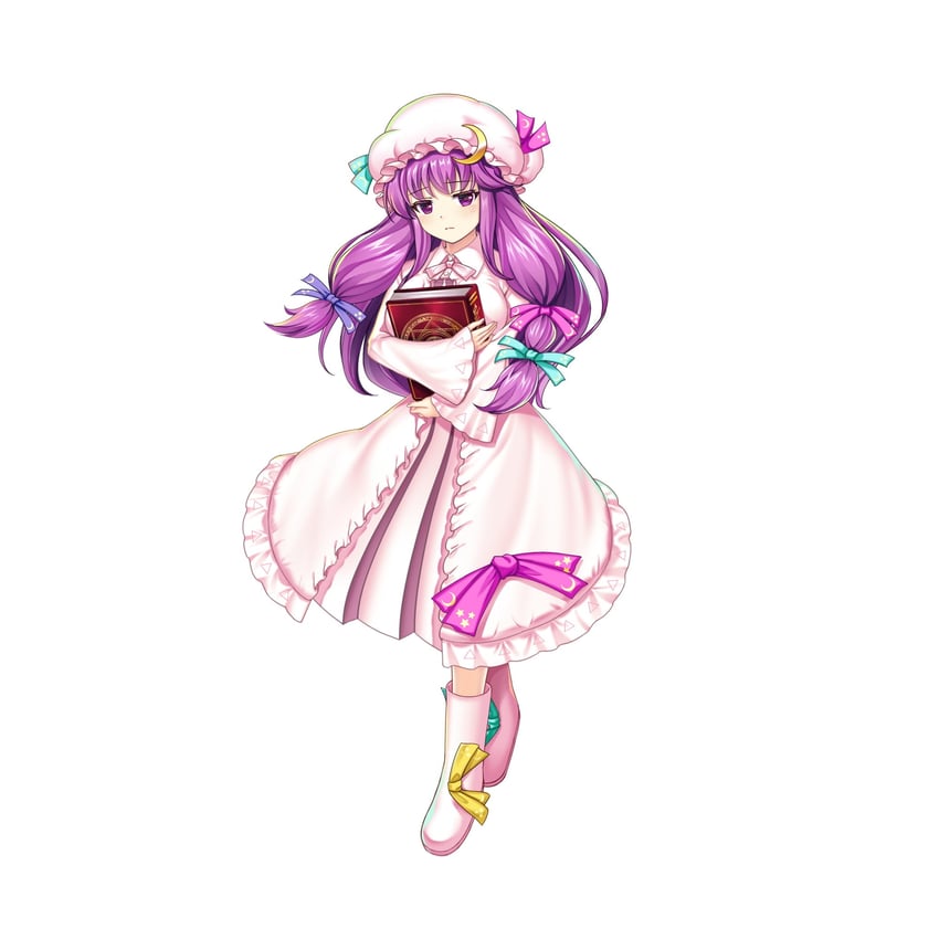 patchouli knowledge (touhou and 2 more) drawn by rotte_(1109)