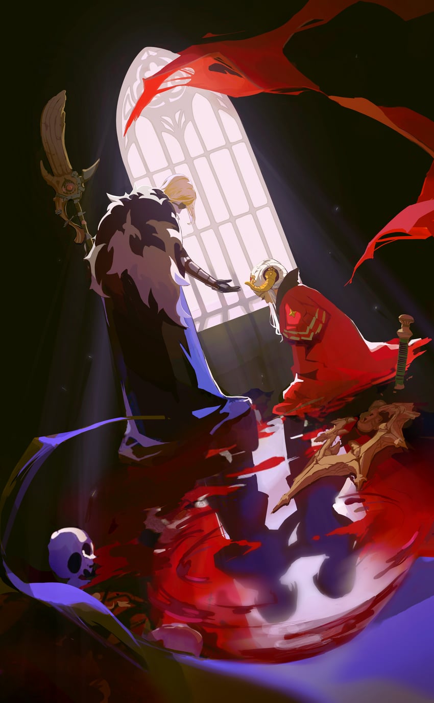 edelgard von hresvelg and dimitri alexandre blaiddyd (fire emblem and 1 more) drawn by rainrainjam