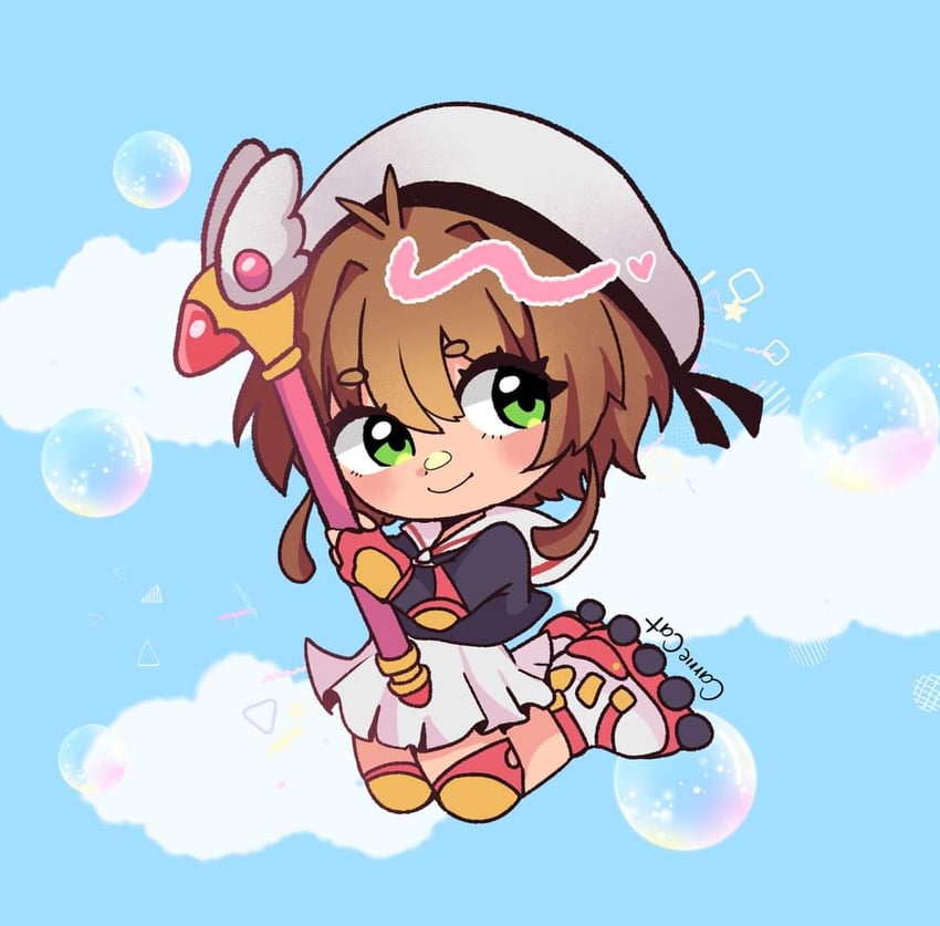 kinomoto sakura (cardcaptor sakura) drawn by carriecat