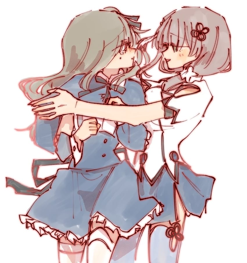 kuo shenlin and wang yujia (assault lily) drawn by rui_rui_rui0122