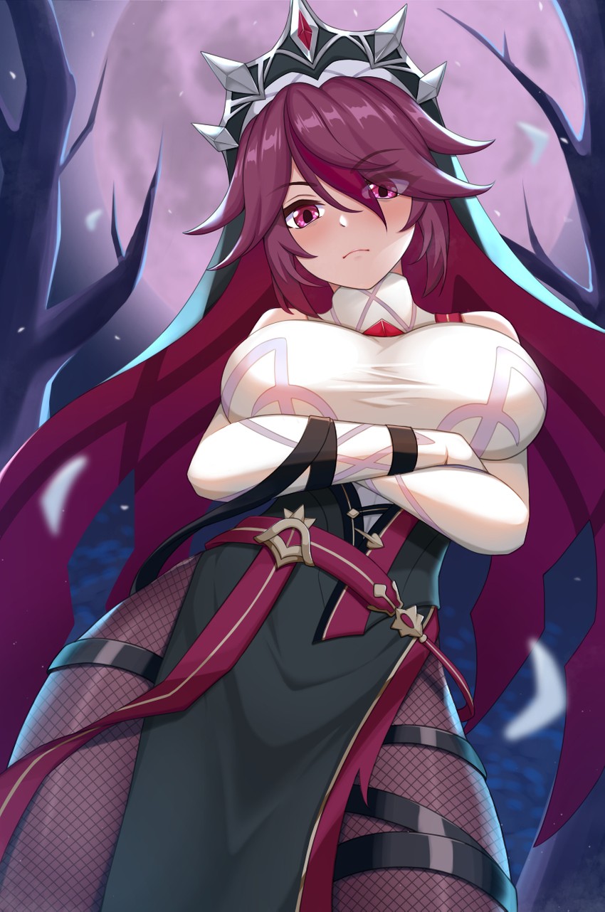 rosaria (genshin impact) drawn by lunarscent
