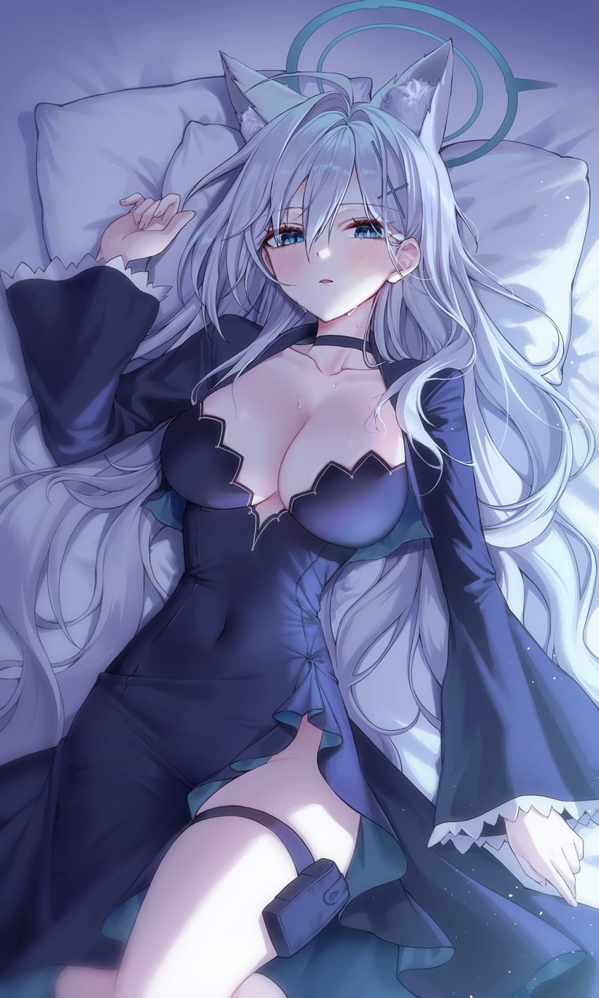 shiroko and shiroko terror (blue archive) drawn by soymilk_arts2
