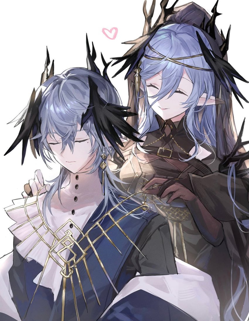 logos and laqeramaline (arknights and 1 more) drawn by pimi